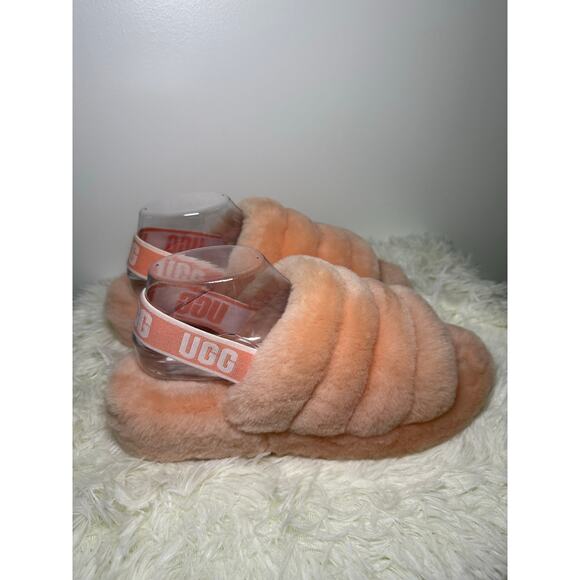 UGG Fluff Yeah Slide – Peach Fuzz - Picture 2 of 11